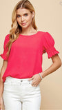 Smocked Sleeve Top