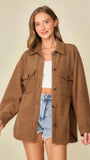Cozy Brushed Waffle Oversized Shacket