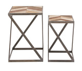 METAL WOOD TABLE