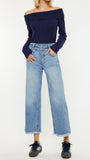 Kancan High Rise Crop Wide Leg