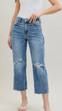Judy Blue Cropped Wide Leg Denim