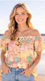 Floral Off The Shoulder Top
