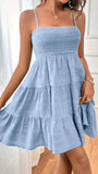 Smocked Resort Flowy Mini Dress