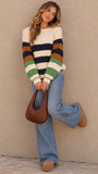 Metro Stripe Colorblock Sweater