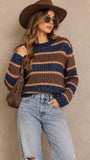 Colorful Striped Knit Sweater