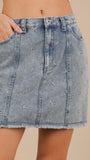 Bow Denim Skirt