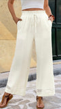 Wide Leg Straight Pants