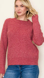 Ribbed Crew Neck Sweater