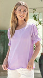 Smocked Sleeve Top