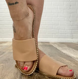 PU Leather Flat Sandal