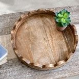 17.5 Rd. Mango Wood Tray