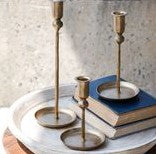 Gold Plate Candle Holder