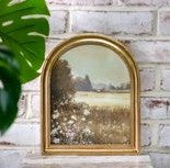 8 X 10 Arched Gold Frame Landscape