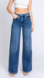 High Rise Comfort Stretch Wide Leg Jeans