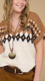 Short Sleeve Sweater Top