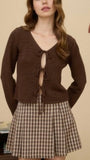 Tie Front Long Sleeve Cardigan