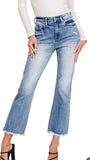 Zenana Distressed Crop Denim