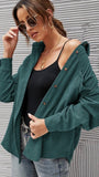 Corduroy Oversized Button-up Shirt Jacket