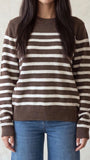 Long Sleeve Stripe Sweater Top