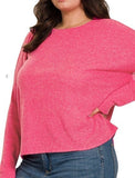 Pretty in Pink Ribbed Top with Back Patch